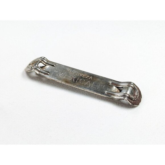 1950s original Cerveza MEXICALI Beer bottle and can opener, vintage metal bottle - Picture 2 of 10